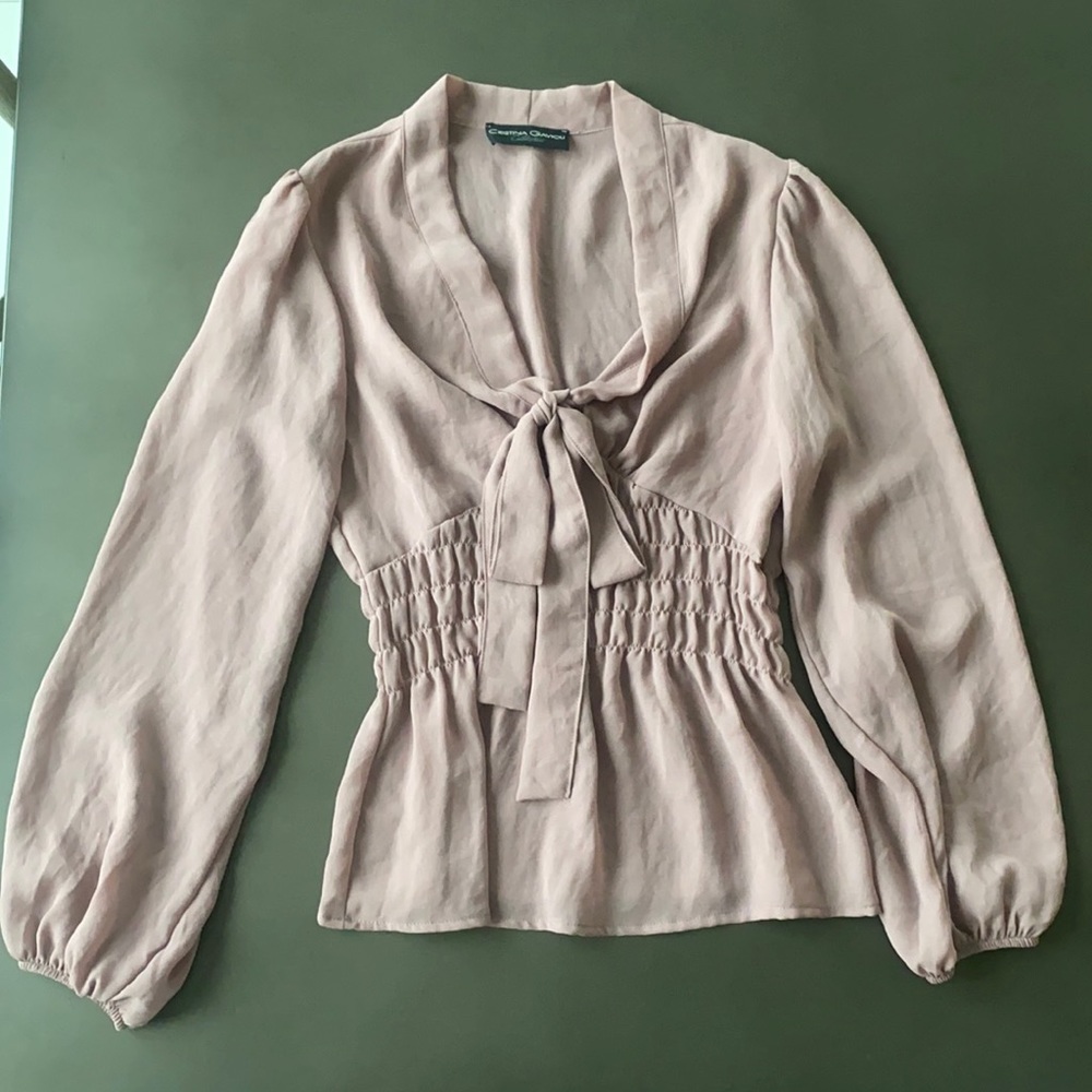 Beautiful sheer purple/dusty rose blouse